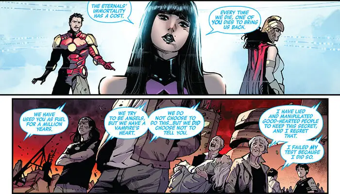 Sersi reveals the truth about Eternals immortality