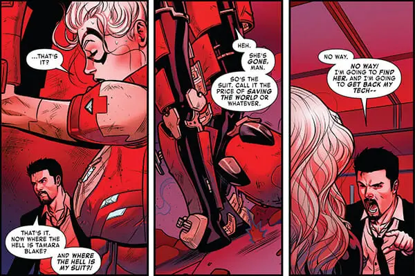 Black Cat Talks With Tony Stark