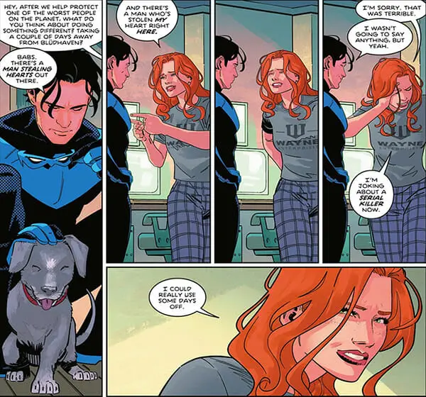 Barbara Gordon Dick Grayson Relationship Talk