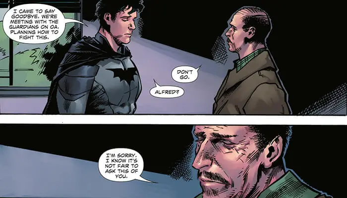 Alfred Pennyworth Request To Damian Wayne