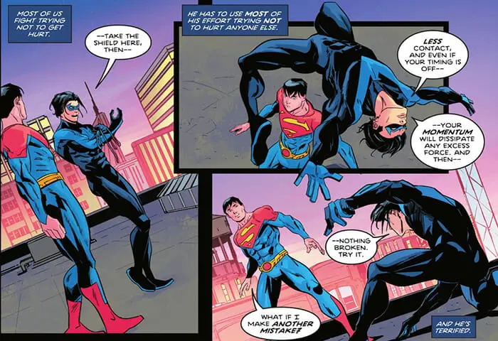 Nightwing Trains Superman