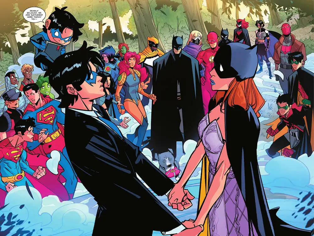 Nightwing Batgirl Wedding