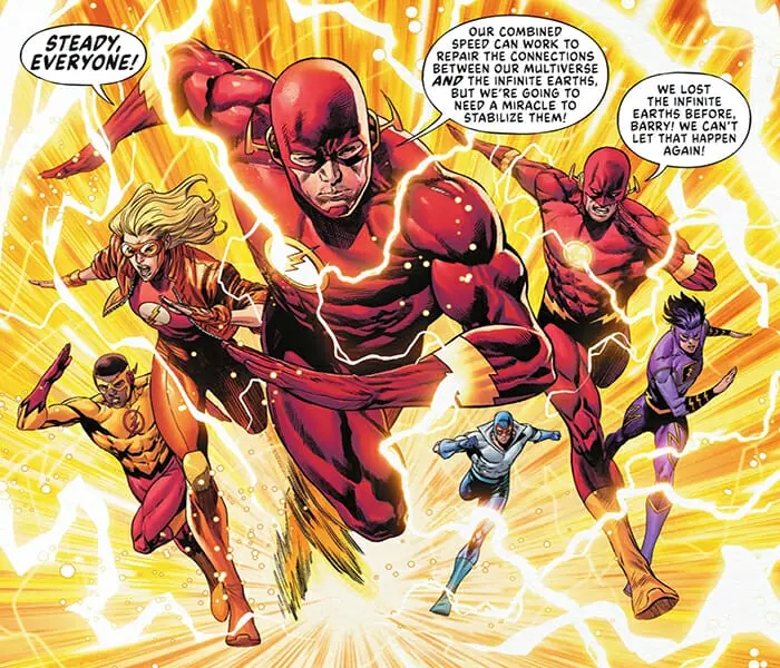 Flash Family Race To Repair Multiverse
