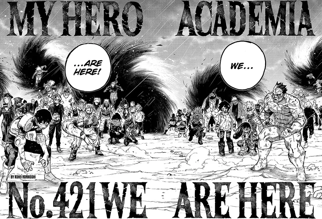 My hero academia chapter 424 begins series epilogue arc 